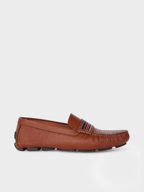 Tan Leather 'Colima' Driving Loafers