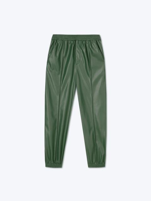Nanushka VITOR - OKOBOR™ alt-leather elasticated trousers - Pine green