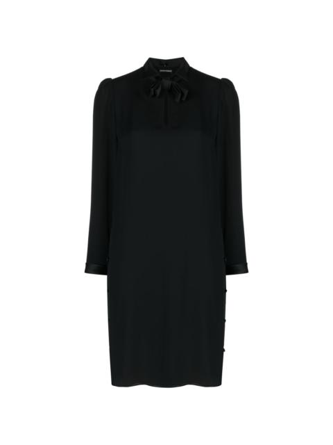 EMPORIO ARMANI bow-detail shift dress