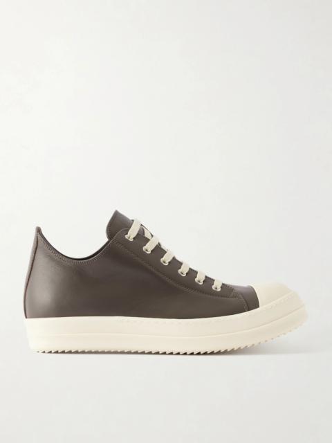 Rick Owens Ramones Leather and Rubber Sneakers