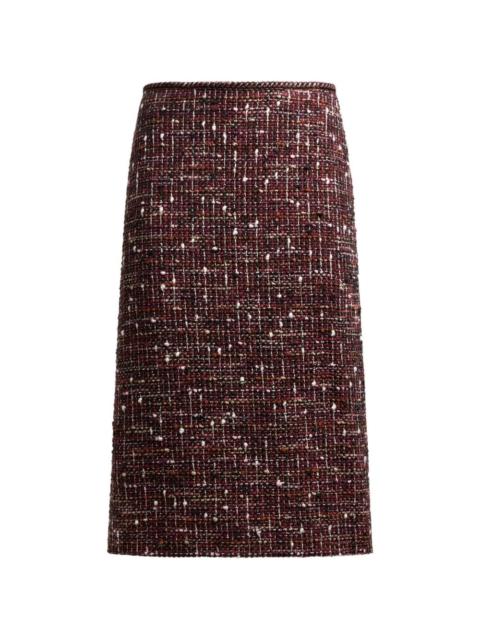 Etro tweed knee-length mid skirt