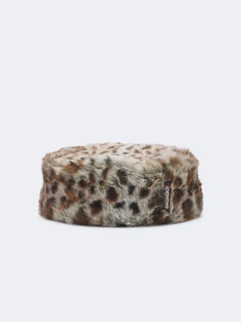 RUSLAN BAGINSKIY Leopard-print hat