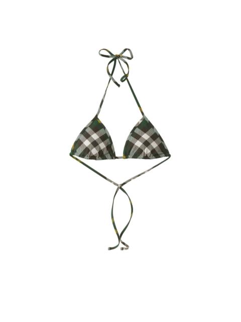 Burberry checked bikini top