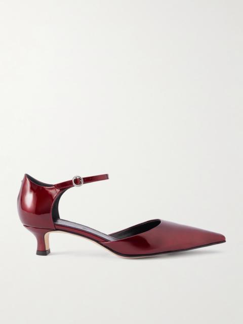 Aeyde Tillie Metallic Patent-leather Pumps