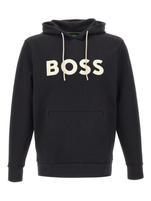 BOSS drawstring logo hoodie