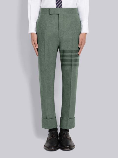 Thom Browne CLASSIC BACK STRAP - FIT 1 - TROUSER IN TONAL 4BAR FLANNEL