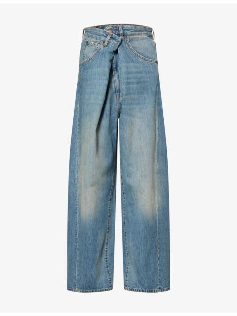 DARKPARK Ines Fold Over Denim Jeans