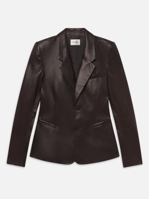 FRAME The Femme Leather Blazer
