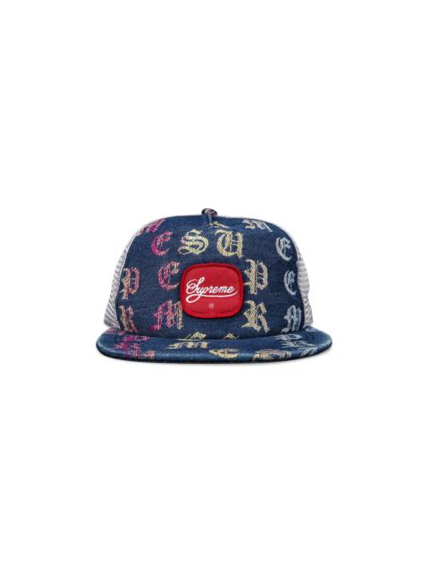 Supreme Gradient Jacquard Denim Mesh 5-Panel 'Blue'