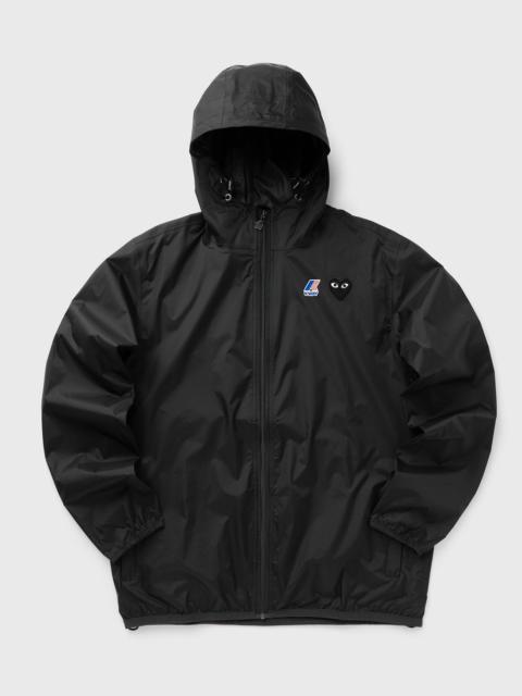 Comme des Garçons PLAY K-WAY JACKET BLACK EMBLEM