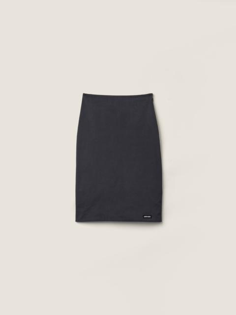 Miu Miu Stretch poplin skirt