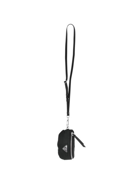 Prada small logo-plaque pouch