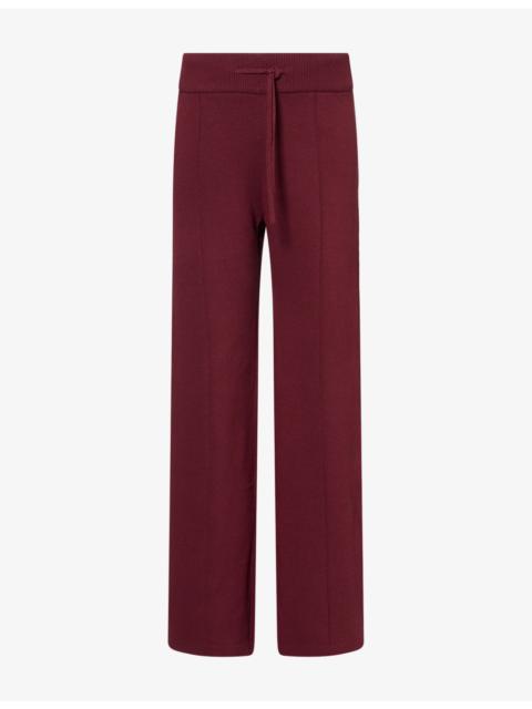 ADANOLA Straight-Leg Trim Knitted Trousers