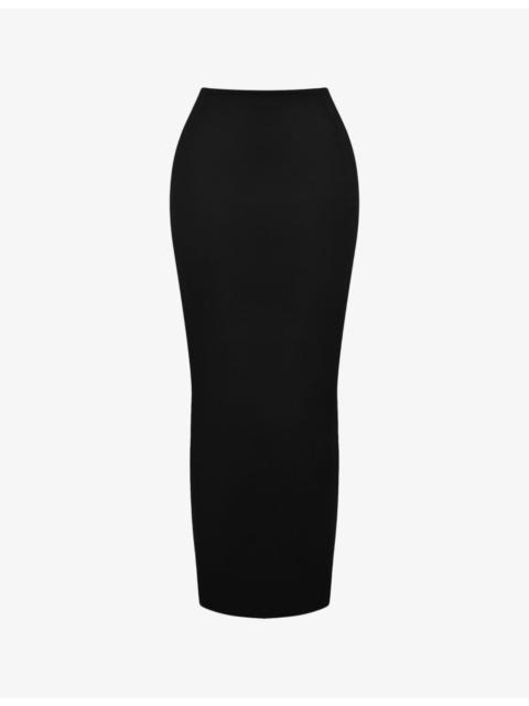 House of CB Hart twill-weave stretch-cotton maxi skirt