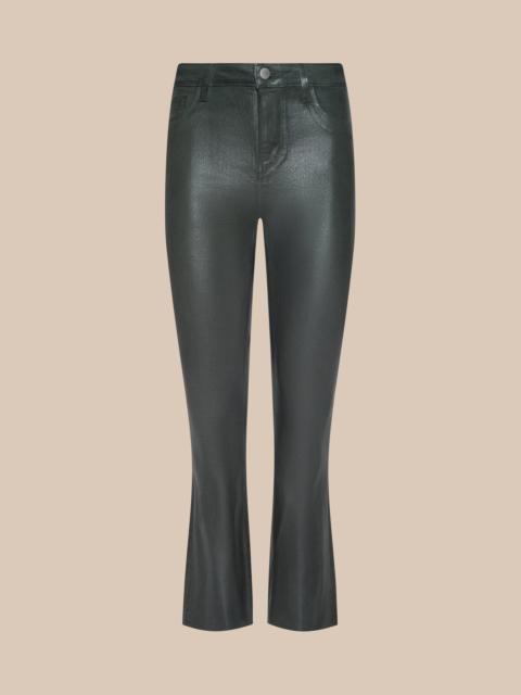 L'AGENCE Kendra Coated Cropped Flare Jean