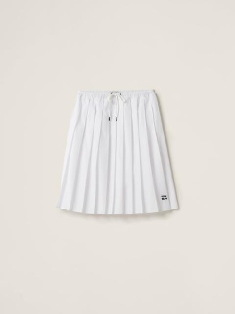 Miu Miu Poplin skirt
