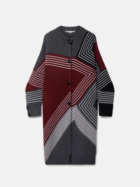 Stella McCartney S by S 3D Stripes Wool Coat