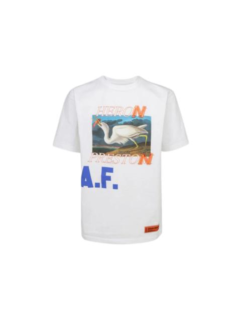 Heron Preston Heron Preston Logo Print AF T-Shirt White