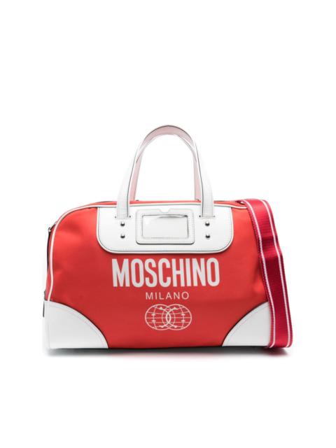 Moschino Double Smiley World holdall