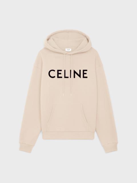 CELINE celine loose hoodie in cotton fleece