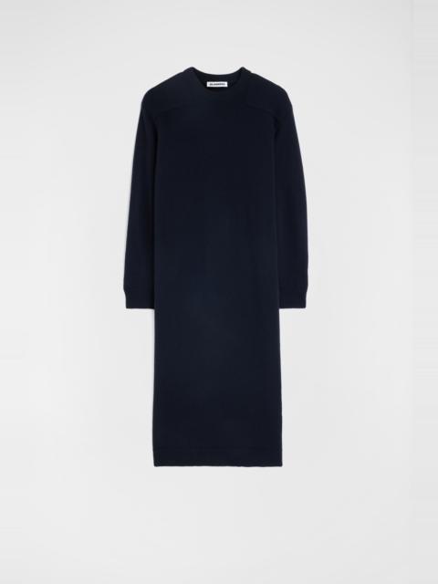 Jil Sander Wool Crew-Neck Dress
