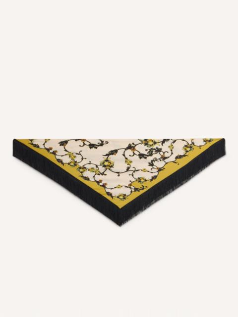 La DoubleJ Reversible Fringe Foulard 90