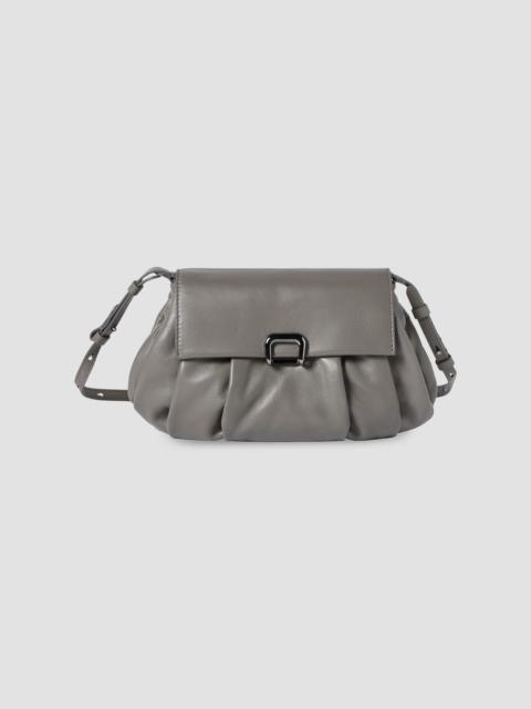 Brunello Cucinelli Women's Boule Crossbody Bag in Nappa Leather - Stone Grey