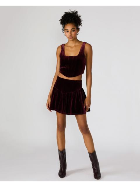 STEVE MADDEN JAYLA SKIRT WINE