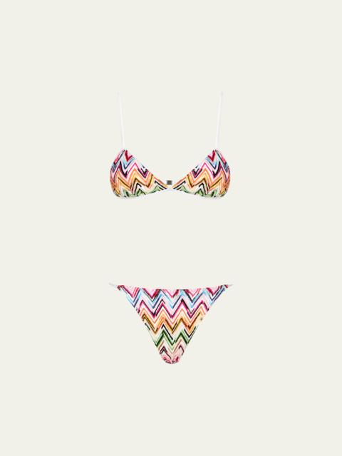 Missoni Chevron Crochet Two-Piece Swimsuit