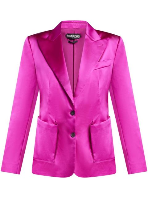 TOM FORD single-breasted satin blazer