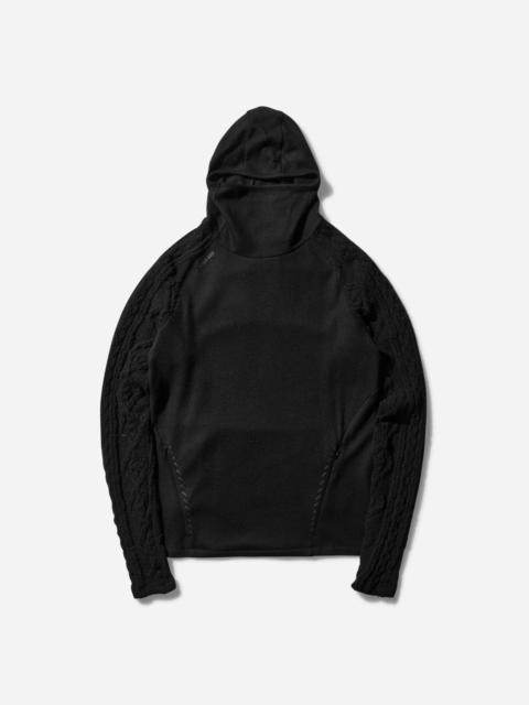 Techwool Hoodie with Gloves Black