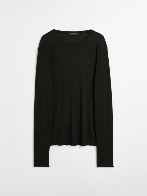 Our Legacy Elongated Longsleeve Charred Shade Ripple Rib