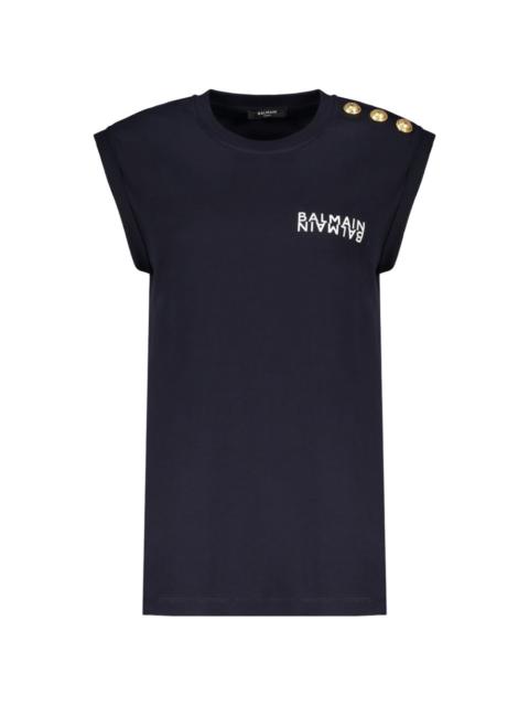 Balmain cotton logo T-shirt
