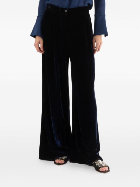 Avant Toi velvet palazzo pants