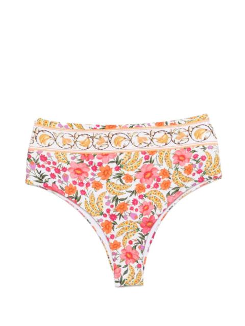 FARM RIO floral high-waist bikini bottom