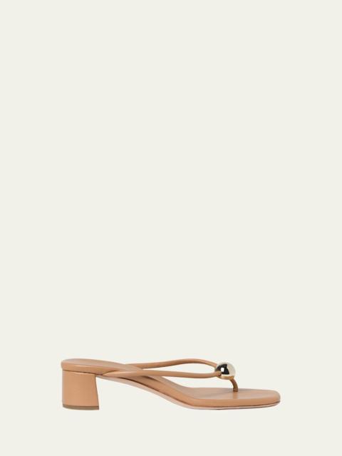 LOEFFLER RANDALL 50mm Odessa Leather Thong Sandals