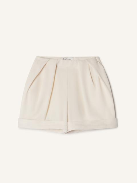 Lanvin CREPE PLEATED SHORTS