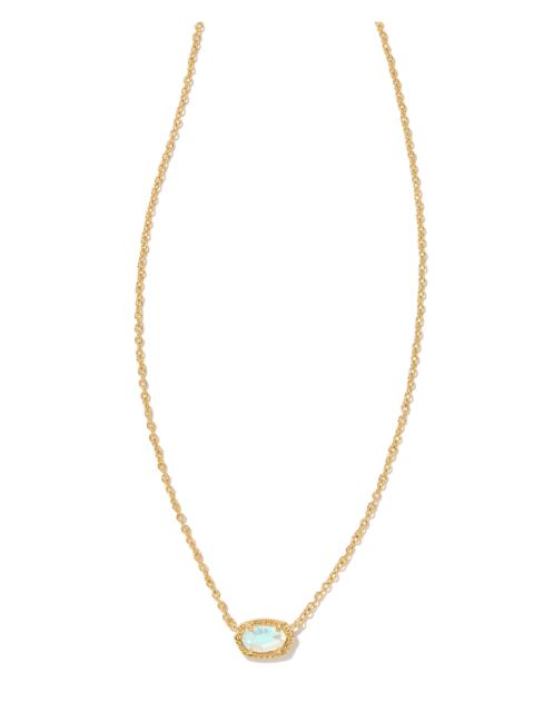 KENDRA SCOTT Emilie Rose Gold Pendant Necklace in Dichroic Glass