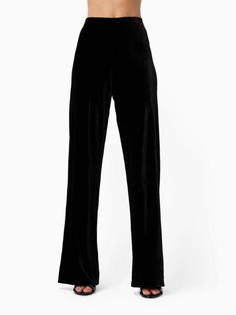 CAMI NYC BRISTOL MID RISE VELVET PANT BLACK
