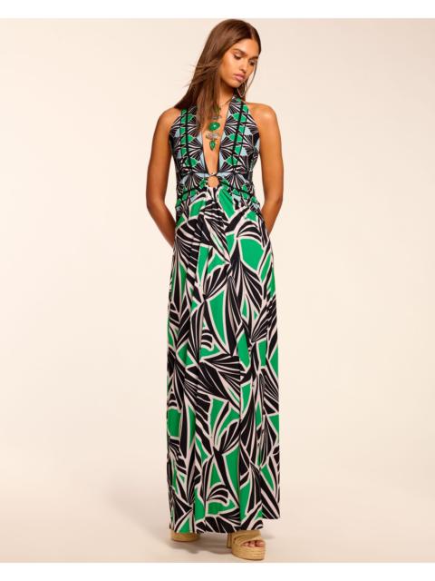 RAMY BROOK Rayna Jersey Plunging Maxi Dress