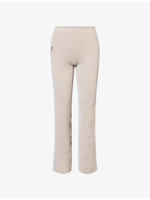 On All-Day Ribbed Stretch-Woven Trousers
