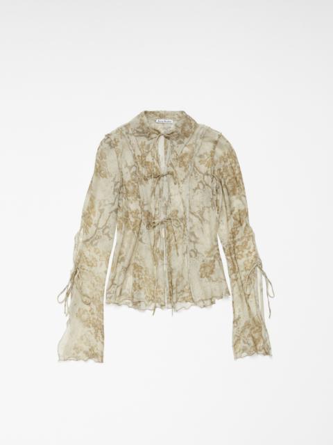 Acne Studios Print blouse - Light beige