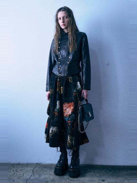 R13 Gathered Cargo Skirt