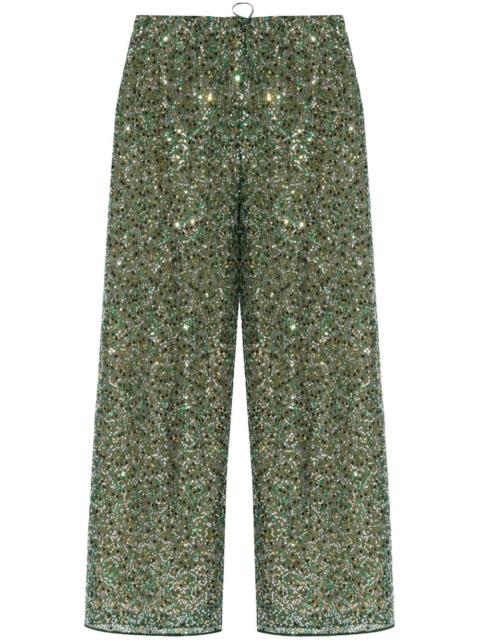 Oséree sequinned wide-leg trousers