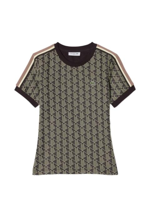 LACOSTE slim-fit monogram T-shirt
