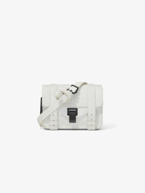 Carved Python PS1 Mini Crossbody Bag