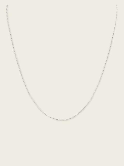 ALLSAINTS AXL STERLING SILVER CURB NECKLACE