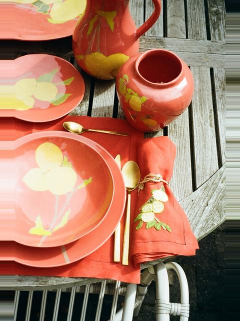 BERNADETTE Set of 2 Hand-Embroidered Napkins