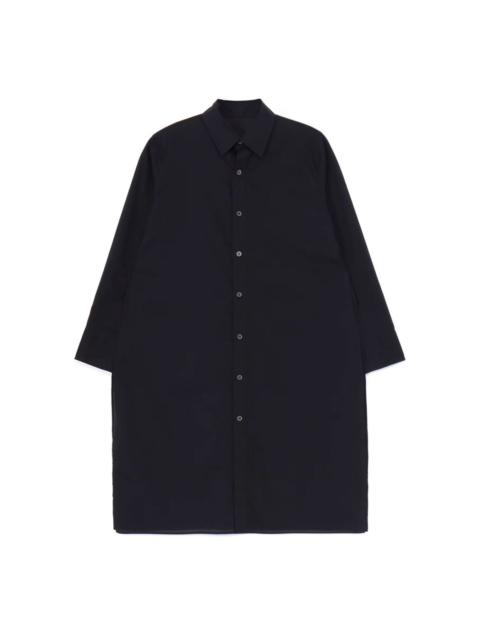 layered-design cotton shirt