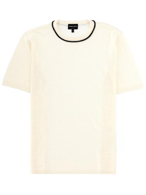 GIORGIO ARMANI LINEN AND SILK T-SHIRT